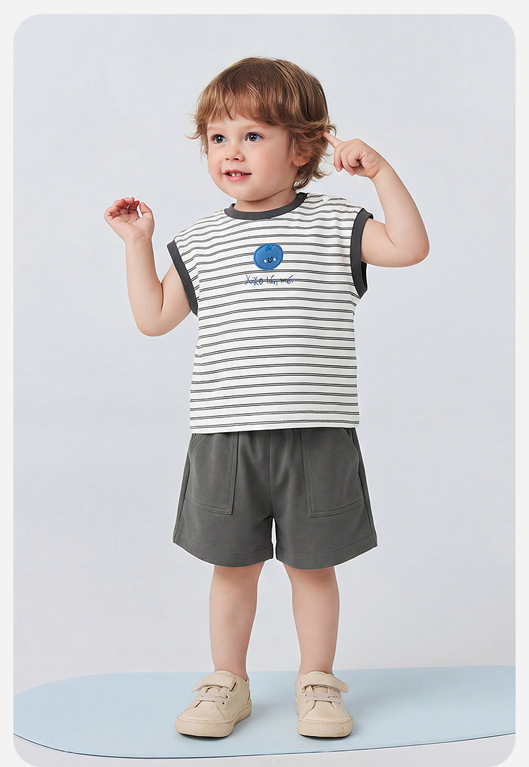 Mini Bala Polo Short-Sleeved Vest Set — 28