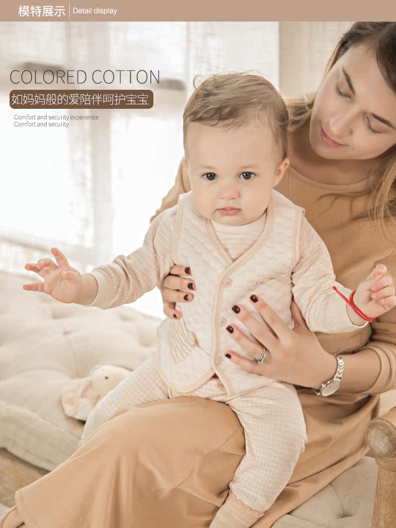 Áo vest bé gái mùa xuân và mùa thu cotton vai vest mới sơ sinh mỏng phần 0-1 tuổi nam và nữ áo ba lỗ bé trai