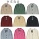 Vintage vintage Youjia Solid Color Wool Cardigan V-neck Large Size Sweater Knitted Men and Women Couple College Jacket 4