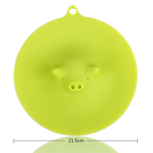 Большое свежее -хворовое покрытие на крышке, на крышку для блюд, холодильник из микроволновой печи, силикон, милая свинья без приготовления свиньи