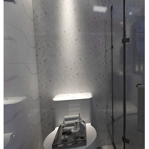 Карара белая натуральная мраморная мозаичная плитка фоновая стена ванная комната Nordic Современная настройка водяного ножа