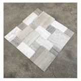 Высота зерна серого дерева 3D Трехмерная натуральная мраморная мозаичная плитка гостиная телевизионные наклейки на стенах наклейки ландшафт