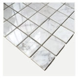 Карара белая натуральная мраморная мозаичная плитка фоновая стена ванная комната Nordic Современная настройка водяного ножа