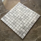 Карара белая натуральная мраморная мозаичная плит