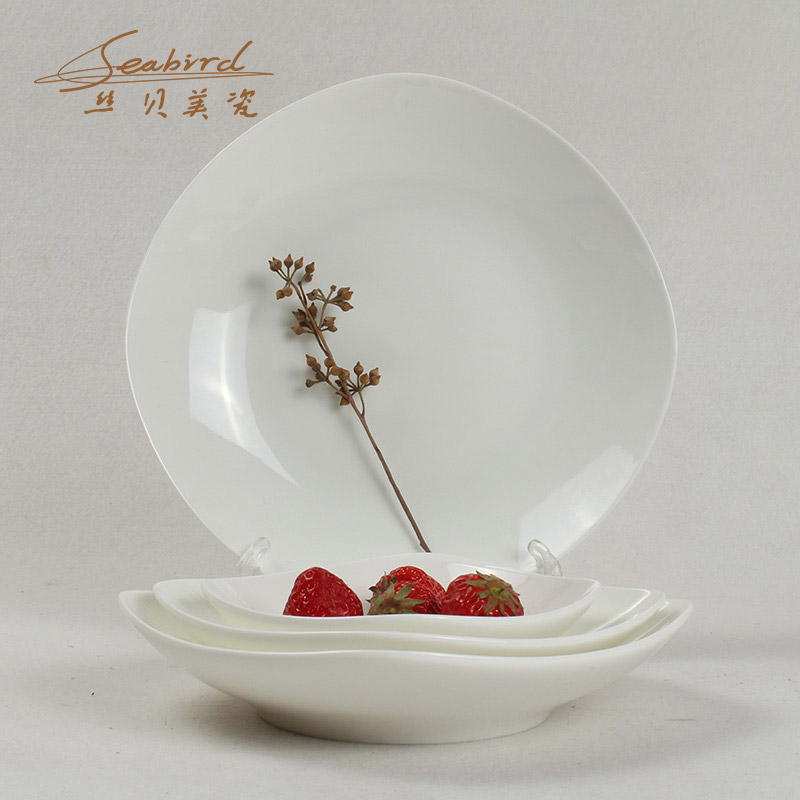 White square creative Chinese ipads porcelain tableware ceramic deep dish dish dish plate plate plate plate of household