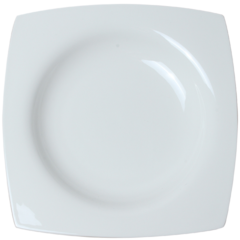 Pure white creative abnormity square ipads China rural wind plate beefsteak dish dish dish western - style food tableware suit