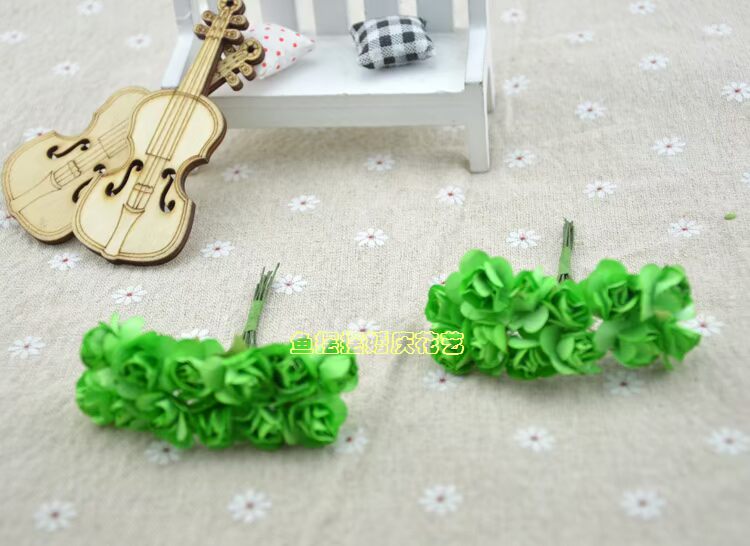 Tự làm vòng hoa nhân tạo phụ kiện tóc vương miện vòng tay nữ nữ bên bờ biển hoa nhỏ giấy 1,5-2cm một gói 144 - Hoa nhân tạo / Cây / Trái cây hoa giả cao cấp