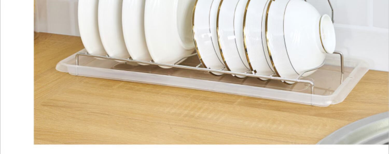 Giá treo bát đĩa bằng thép không gỉ 304 khô đựng bát đĩa lưu trữ dụng cụ nhà bếp - Micrô bộ thu âm livestream