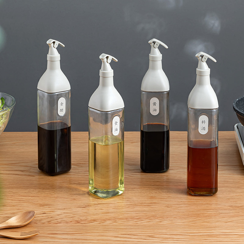 Oil Pot Bottling Oil Bottle Sauce Bottle Glass Oil Tank Sauce Bottle Sauce Vinegar Jar Kitchen Soy Sauce Home Suit Sauce Bottle