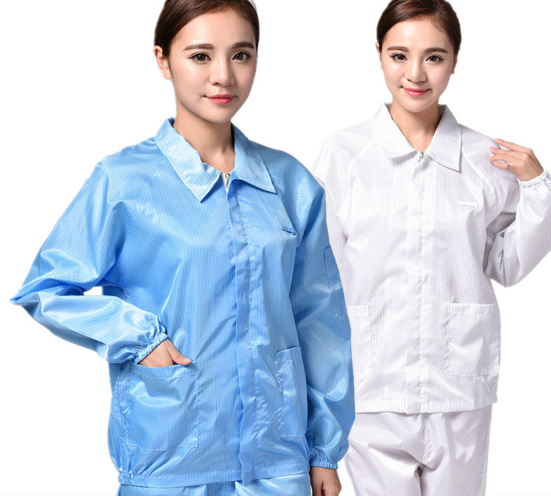 Lapel jacket top Dust-proof clothing Clean and purified clothing Dust-free static clothing Single jacket top without pants