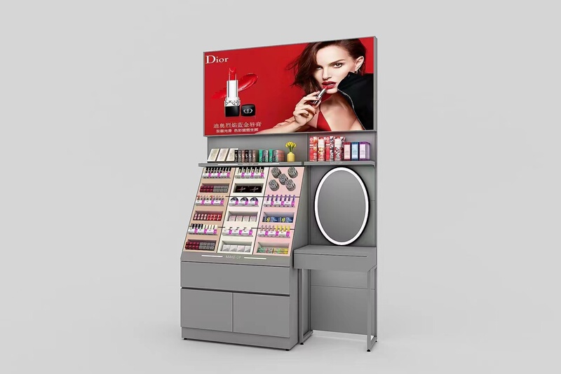 Painted Universal Makeup Cabinet, New Makeup Display Shelf, Makeup Counter Display Cabinet, Display Cabinet, Makeup Display Stand