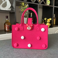 Утолщенный [Розовый клубничный медведь] Мао мяч 30*20*18 может быть напечатан логотип