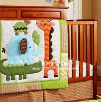 Foreign trade exports to the United States surplus animal bed set divided bed bed cap baby is a three-piece set