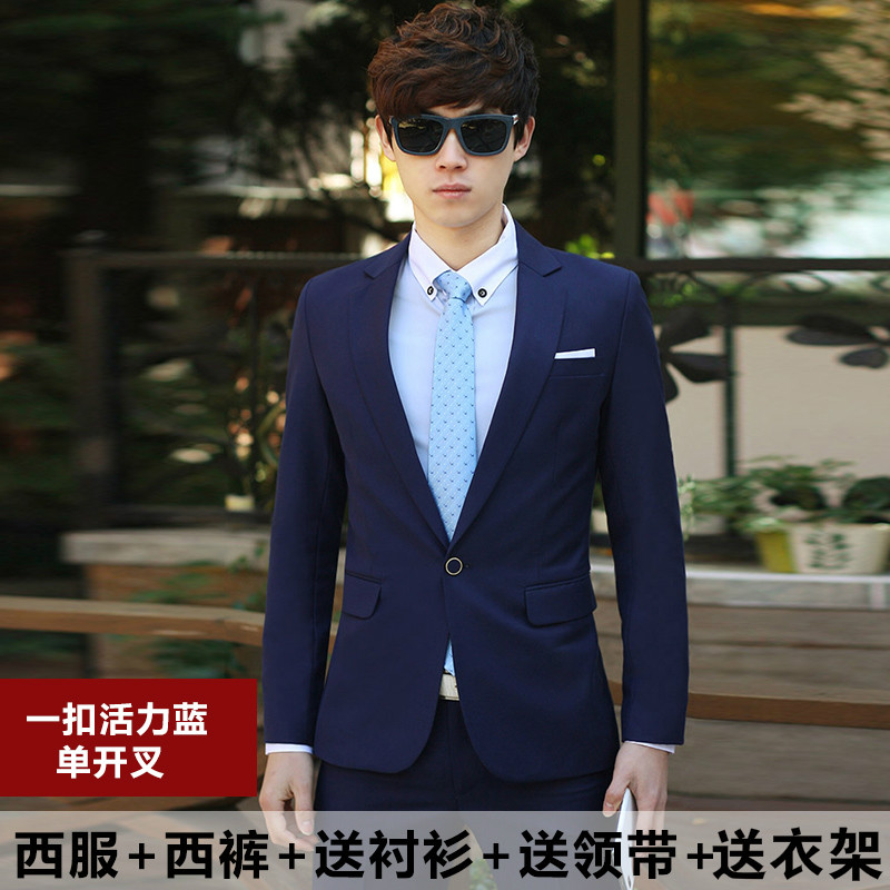 Suit phù hợp với nam giới ba mảnh bộ mùa thu và mùa đông kinh doanh trang phục chuyên nghiệp Xiaoxi trang trí đầm đầm cưới chú rể