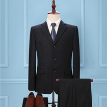 Howby Wolf Autumn and winter middle-aged casual suit Wool suit suit mens middle-aged dad dress father thickened