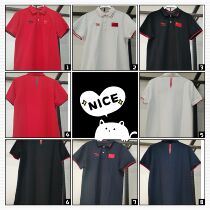 hosa Haosha 2021 new POLO Flag Adult male and female pure cotton Leisure Business Turnstile T-shirt dispensers Recommended