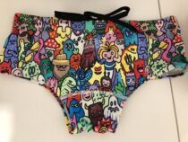 Water Cubes new nostalgic version of professional competitive training for mens young students Xiaoping angular speed dry swimming trunks