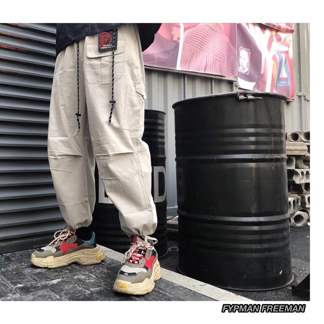 FYPMAN 18INS siêu lửa ba chiều dụng cụ cắt quần dây rút quần nam và nữ kaki xanh quần kaki túi hộp