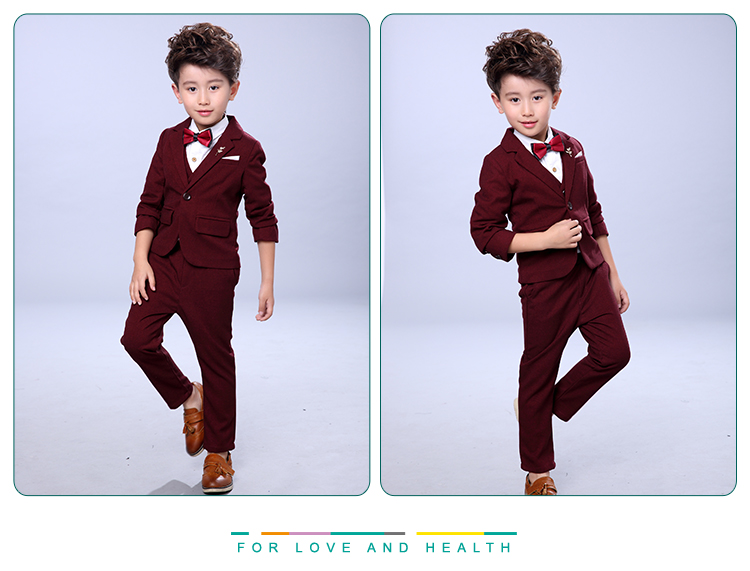 Bộ đồ bé gái 4 màu đen Bộ đồ bé trai 6 bộ vest vest chủ nhà cô gái mặc váy cưới trang phục mùa thu và mùa đông vest đẹp cho bé trai
