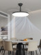 2025 New Model Living Room Ceiling Light with Negative Ion Purification, Bladeless Fan Light, Elegant Bedroom Whole House Lighting Package