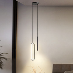 Modern Minimalist Bedroom Bedside Pendant Light Nordic Light Luxury Internet Celebrity Creative Room Background Wall Decoration Long Line Pendant Light