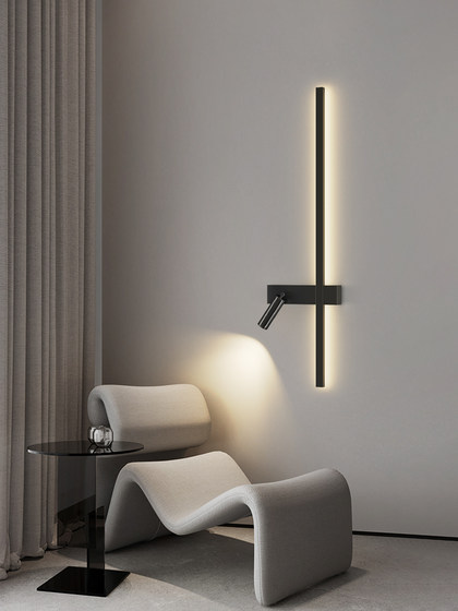 Minimalist Bedroom Strip Wall Lamp Living Room Sofa Background Modern Simple Bedroom Bedside Lamp Spotlight Internet Celebrity Led Lamp