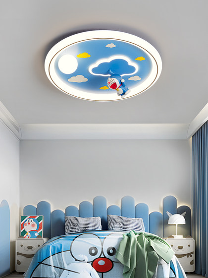 Modern Minimalist Children's Room Ceiling Light, Full Spectrum Eye Protection Lamp, Bedroom Room Light, Creative Cartoon Lamp for Boys and Girls