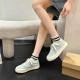 Women's Casual Sneakers, 2025 New Autumn Versatile Thick-Soled White Shoes, Popular Canvas Shoes