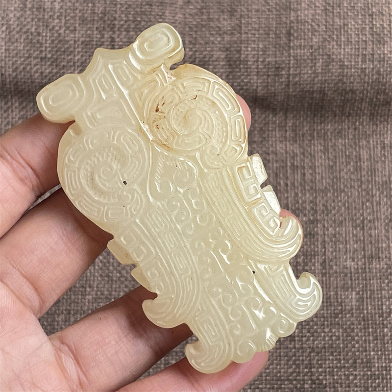 Old piece and Tian Yubai jade waist pendant pendant with high ancient jade antique jade antique Ming and clear jade ware to know about playing Yubi brand-Taobao
