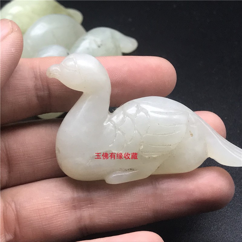 Handmade Jade Sculpture Pendant Ancient Jade Old Jade Retro Jade Antique Jade Antique Jade Collection Antique Jade Collection Antique Jade Pendant Duck