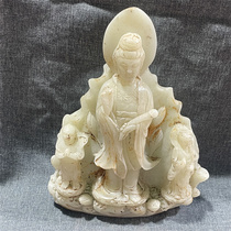 Antique jade crafts classical jade carving Xiu jade ornaments high ancient jade old jade old collection jade play old jade mini