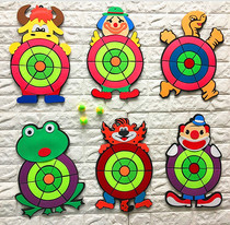 Kindergarten Activity Area Corner Teach Toys * Children Sports Games Outdoor Activities Sticky Target Disc * Cartoon Animal Darts