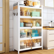 Kitchen Locker with door floor Multilayer Multi-functional Home Dish Bowl tray Home appliances boiler Shelf Storage Cabinet