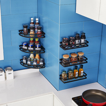 Stainless Steel Stiletto Kitchen Shelve Kitchen Shelve Conditioning Rack Wall-mounted Condiment Oil Salt Sauce Vinegar Containing Shelf Pendant