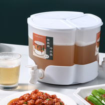 Juice Bucket with tap Home put fridge with ice town self-refrigeration drinking fruit tea large capacity cool bucket cold water kettle