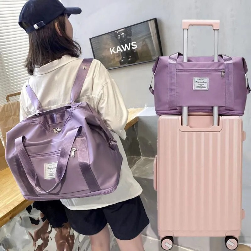 Japan Gp Portable Travel Bag, Large Capacity, Lightweight Storage Bag for Women, Short-Distance Luggage Bag, Foldable Waterproof Sports Backpack