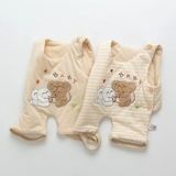 Детское хлопковое дудоу для сна, слинг для раннего возраста, майка топ, демисезонный бандаж пупочный, увеличенная толщина, свободное движение для ног