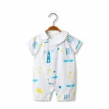 Детская летняя милая летняя одежда подходит для мужчин и женщин для девочек, летний комбинезон для новорожденных для выхода на улицу, боди, популярно в интернете