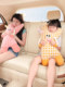 Car Pillow, In-Car Children's Cushion, Front and Rear Seat Sleeping Aid, Pair of Cartoon Sleeping Pillows, Neck Protection Pillow