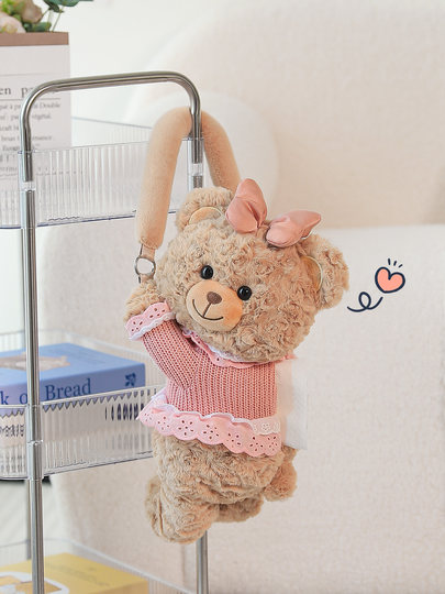 可爱车载纸巾盒壁挂式客厅抽纸盒创意特别好看的玩偶纸巾袋高颜值