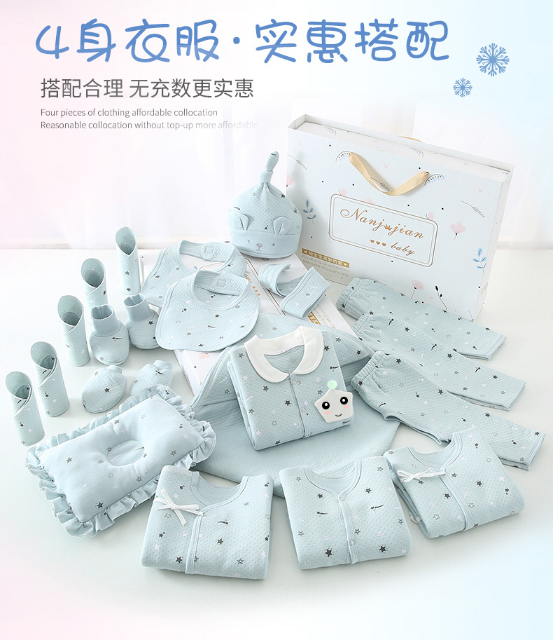 Quần áo trẻ sơ sinh cotton hộp quà tặng mùa xuân và mùa thu bộ quà tặng mùa hè cho trẻ sơ sinh trăng tròn trẻ sơ sinh - Bộ quà tặng em bé đồ chơi trẻ sơ sinh