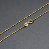 Ожерелье, золотая цепочка из жемчуга, золотой браслет с одной бусиной, золото 18 карат, розовое золото