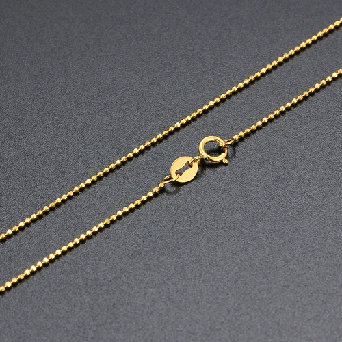 Ожерелье, золотая цепочка из жемчуга, золотой браслет с одной бусиной, золото 18 карат, розовое золото