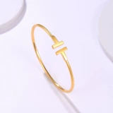 Женский браслет, глянцевый золотой золотой браслет, коллекция 2022