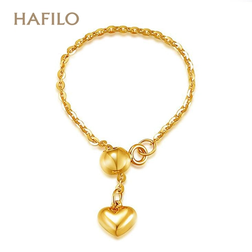 Кольцо, золотой регулируемый браслет с одной бусиной, подарок на день рождения