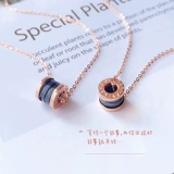 Ожерелье для влюбленных, золотая подвеска, цепочка до ключиц, золото 750 пробы, 18 карат, розовое золото, подарок на день рождения