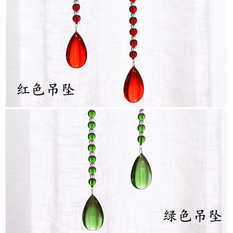 Crystal glass water drop pendant DIY bead curtain Door curtain partition entrance Wedding lamps Crystal bead curtain pendant beads