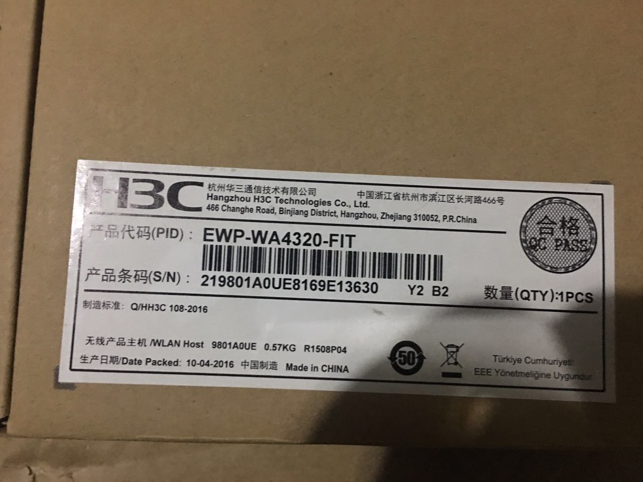 New original EWP-WA4320-FIT H3C indoor installation type 802 11ac wireless access point AP