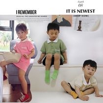 Kindergarten graduation photo clothing 2021 summer childrens siblings polo shirt Japanese garden clothes custom T-shirt