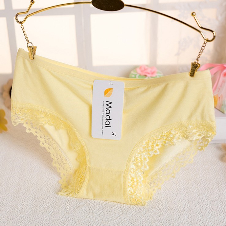 Quần lót cotton 5 hộp nữ thấp eo giữa eo tam giác Quần cotton sinh viên ít phụ nữ 100% hộp quà quần lót phụ nữ